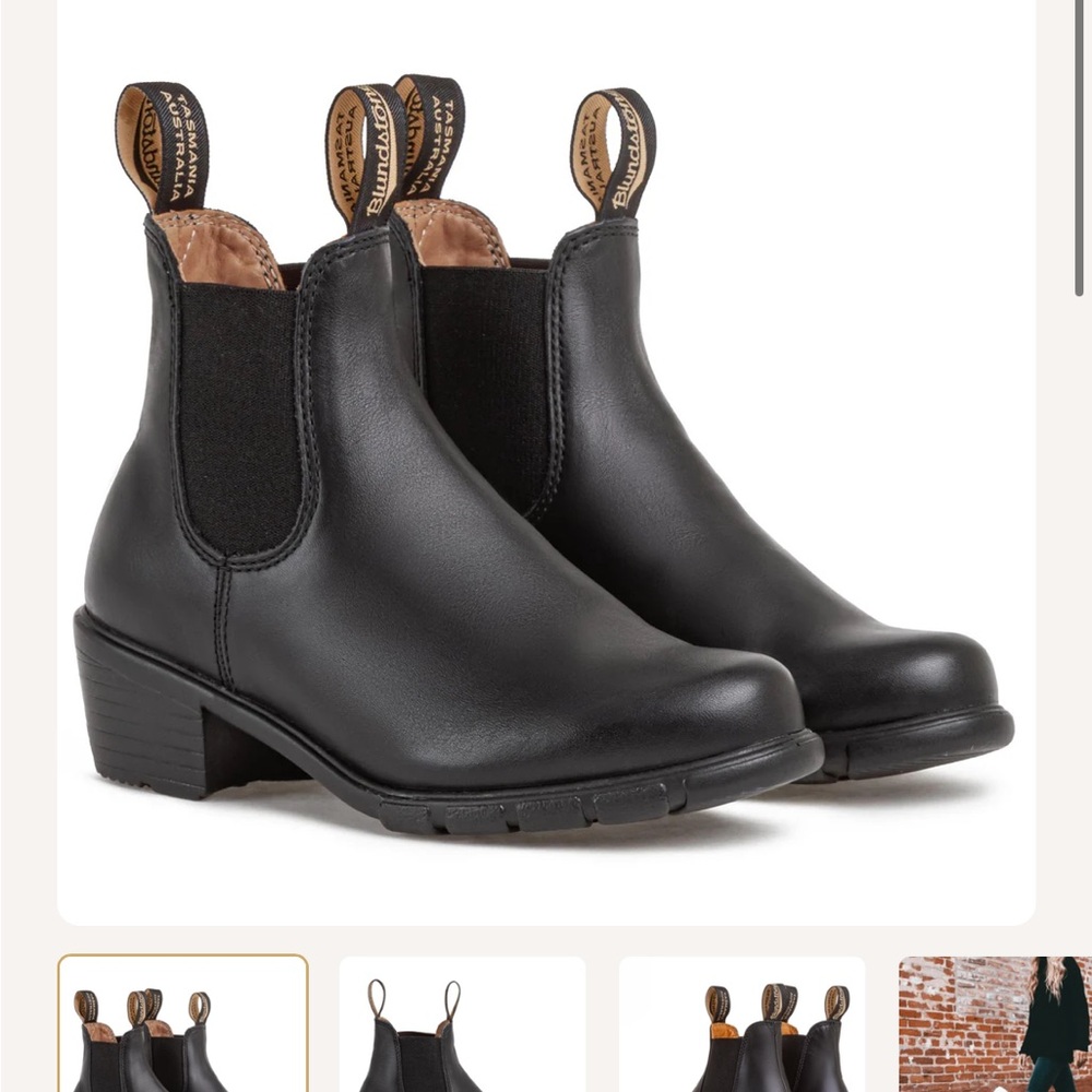 Blundstone BL1671 Chelsea Black Leather Heeled
Boots